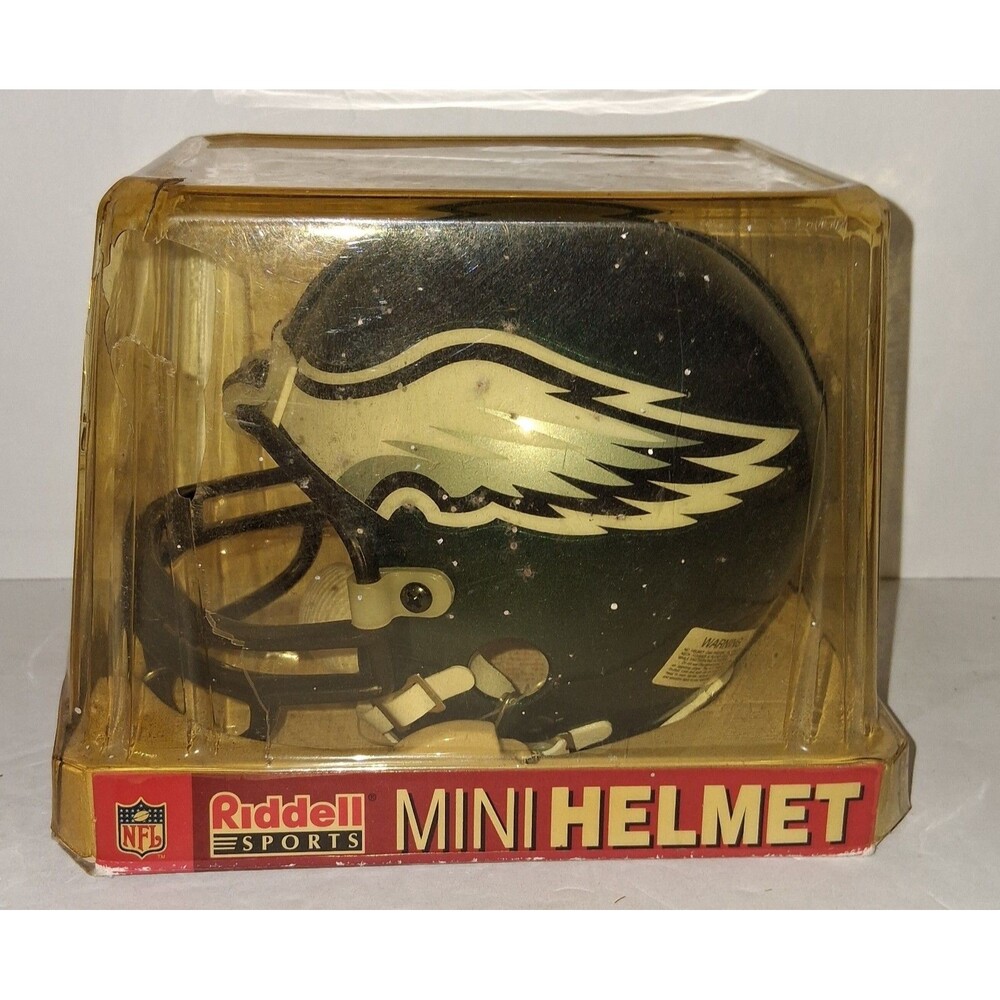 Riddell Philadelphia Eagles Speed Mini Helmet Green Display Case